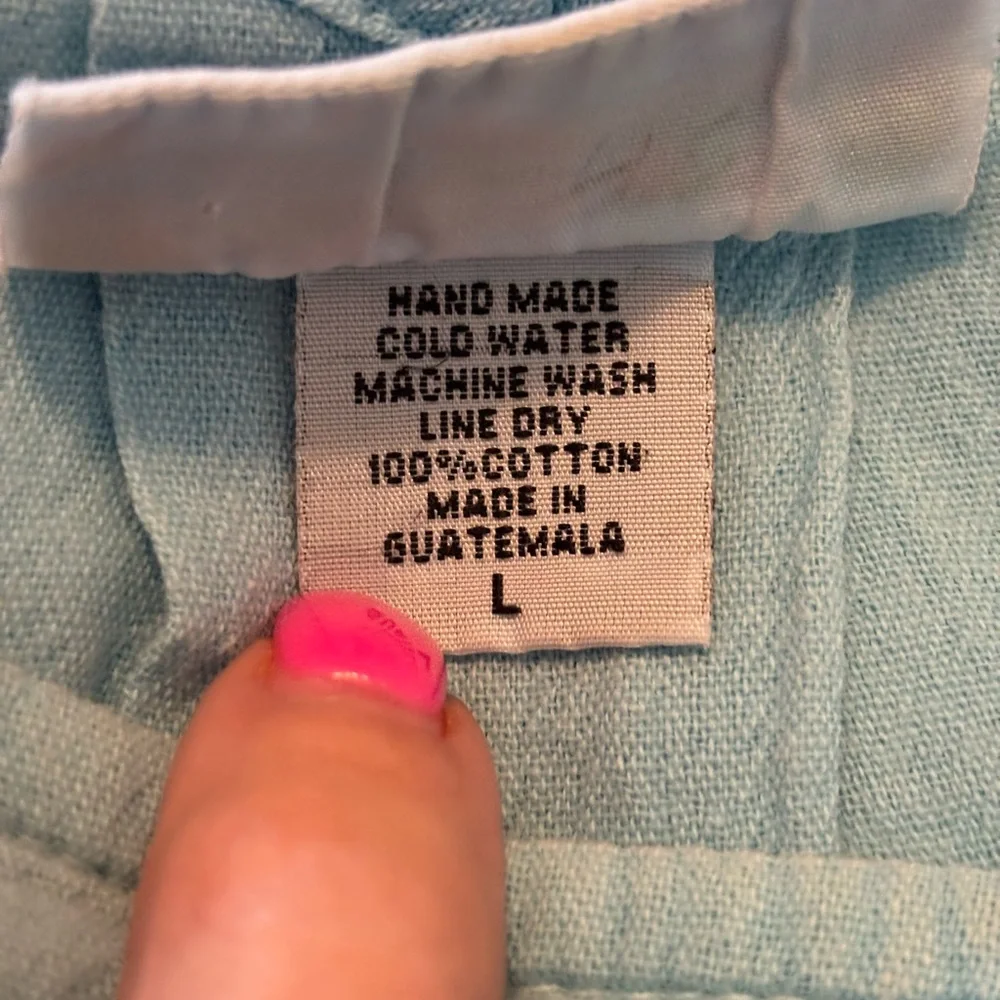 Embroidered Designs BlueTunic with Cuffed 3/4 Sleeves - Picture 7 of 7